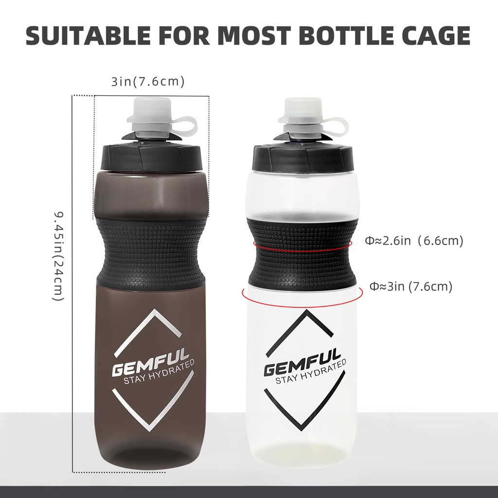 Bình Nước Dạng Bóp 750ml Có Vỏ Bọc Tiện Lợi