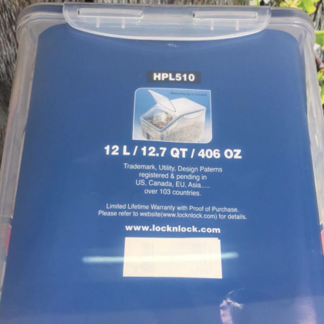 Thùng gạo 10Kg Lock&amp;Lock HPL510