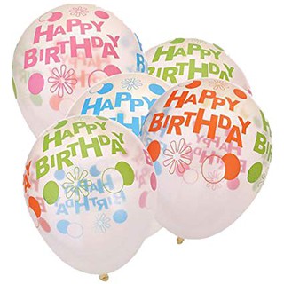 Set 10 Bóng in chữ happy birthday