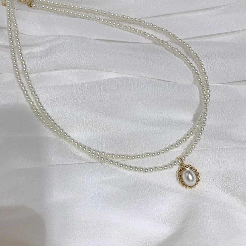 Dây Chuyền Hai Lớp Phong Cách Vintage Thanh Lịch Hợp Thời Trang Cho Nữ