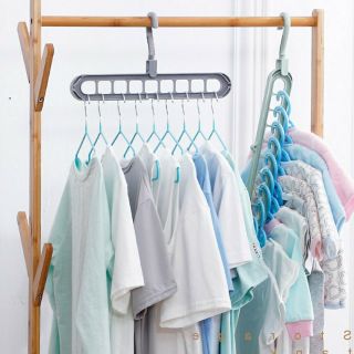 Móc Quần Áo Đa Năng, Móc Treo 9 Lỗ Tiện Dụng