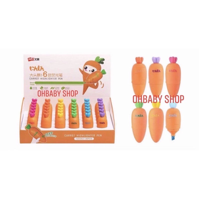 Bút dạ Cà Rốt 6 màu