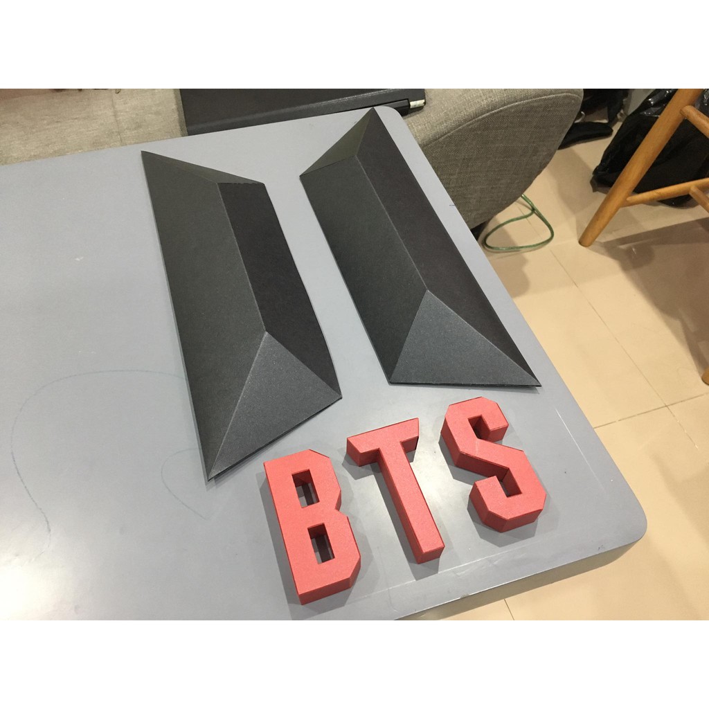 Logo BTS – Mô hình giấy 3D Papercraft