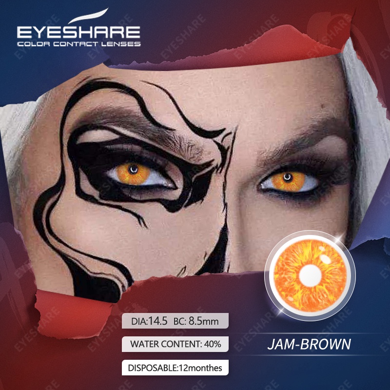Kính áp tròng EYESHARE phong cách hoạt hình hoá trang tiệc Halloween thời trang