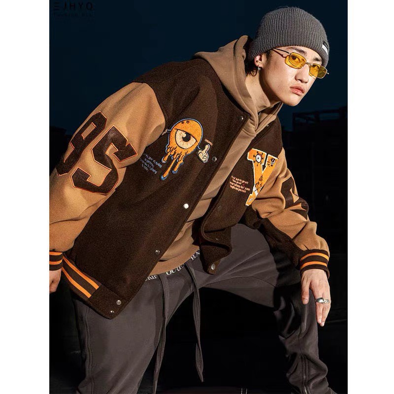 ÁO KHOÁC BOMBER NAM THÊU HỌA TIẾT TINH TẾ ĐẲNG CẤP THỜI TRANG BOMBER ĐỈNH CAO