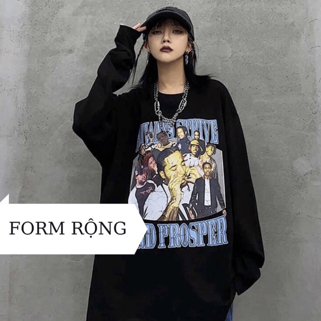 Áo sweater form rộng - áo nỉ nam nữ unisex Min Room Rap Club ASRC