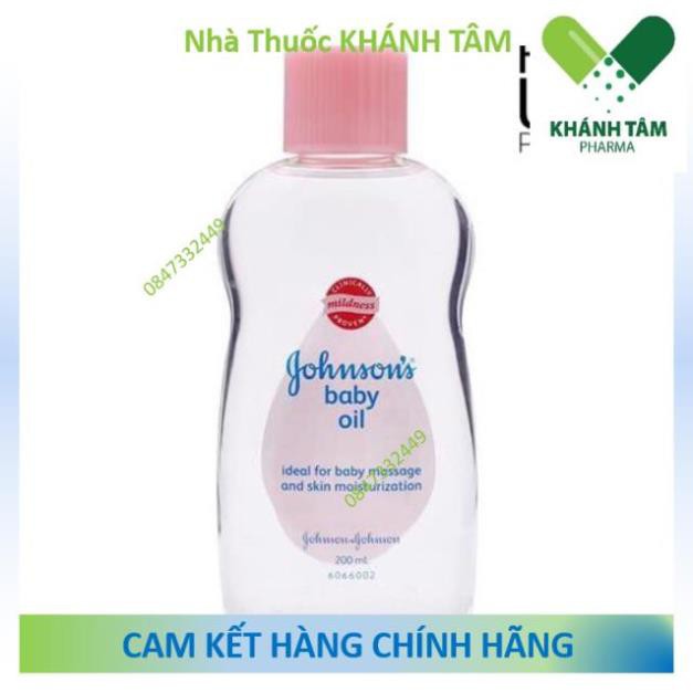 Dầu massage dưỡng ẩm Johnson's Baby Oil 50ml & 200ml (mát xa)