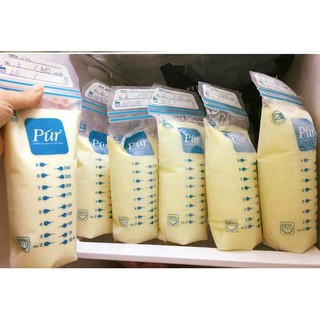 [Đã Tiệt Trùng] Hộp 50 Túi Trữ Sữa Pur Thái Lan 250ml (Siêu Tiện Dụng & An Toàn)