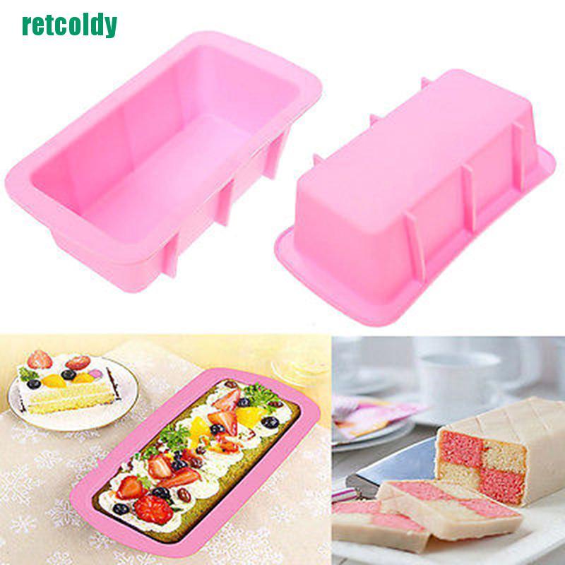 Khuôn Silicone Làm Bánh Mì Hình Chữ Nhật Chống Dính 548v