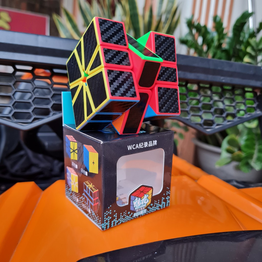 Rubik 3x3 biến thể Square Carbon