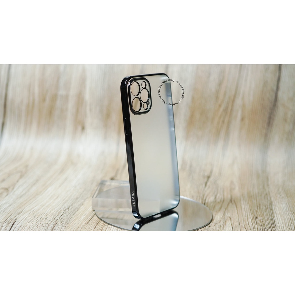 Ốp lưng cao cấp Sulada lưng nhám dẻo cao cấp cho iPhone 12 Series