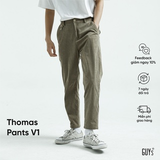  Quần Nhung Tăm Thomas Pants, Chất liệu tăm, Dáng slim fit tôn dáng, quần corduroy