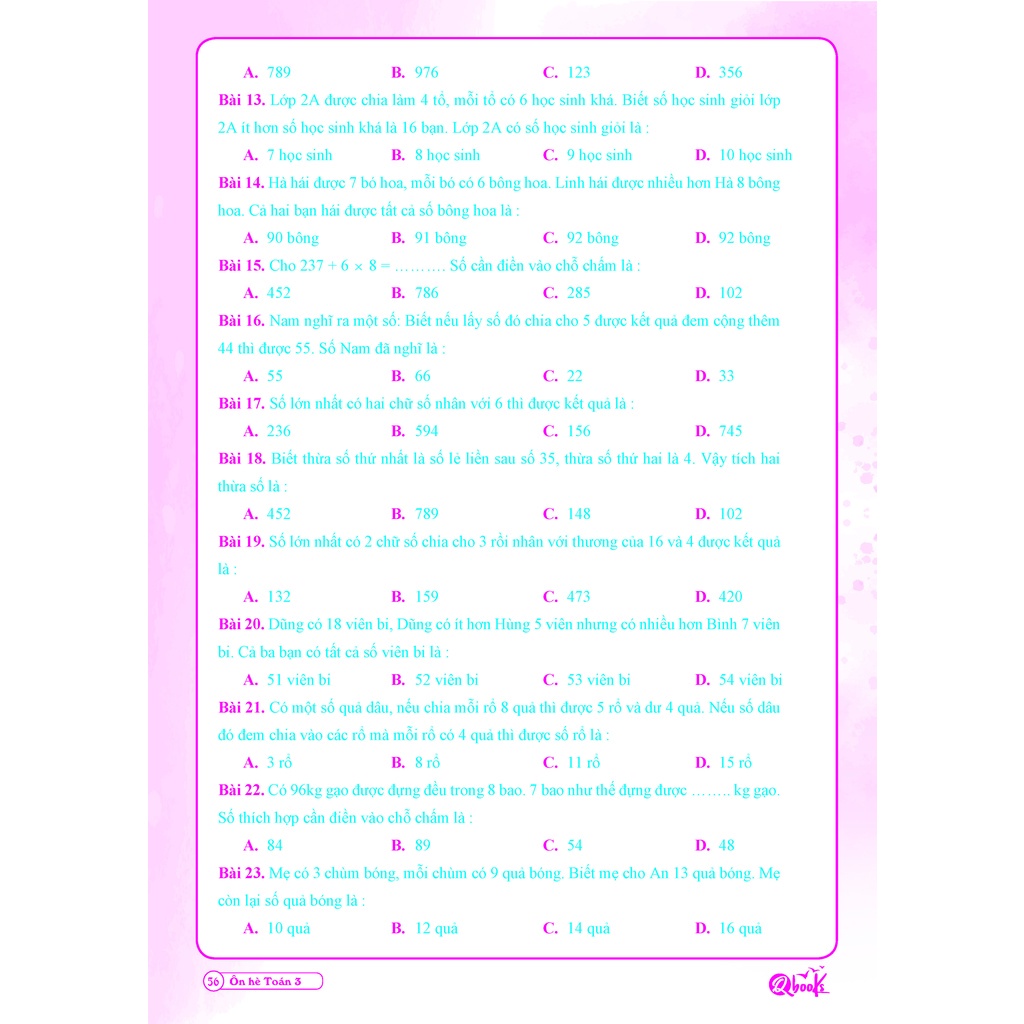 Sách - Combo 2 Cuốn Ôn Hè Toán Và Tiếng Việt 3 - Dành Cho Học Sinh Lớp 3 Lên Lớp 4 - Theo Chương Trình SGK Mới Nhất