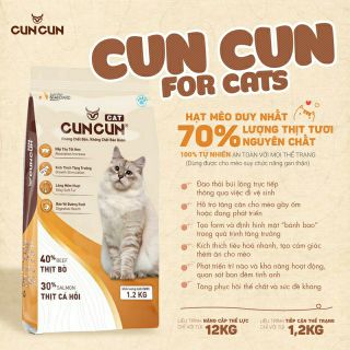 Hạt CunCun dành cho mèo mọi lứa tuổi 1kg2