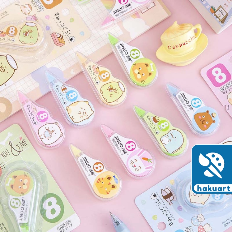 Bút Xóa Kéo Băng Xóa Hoạt Hình MUJI JINUO XIUBOSS - Văn Phòng Phẩm Haku