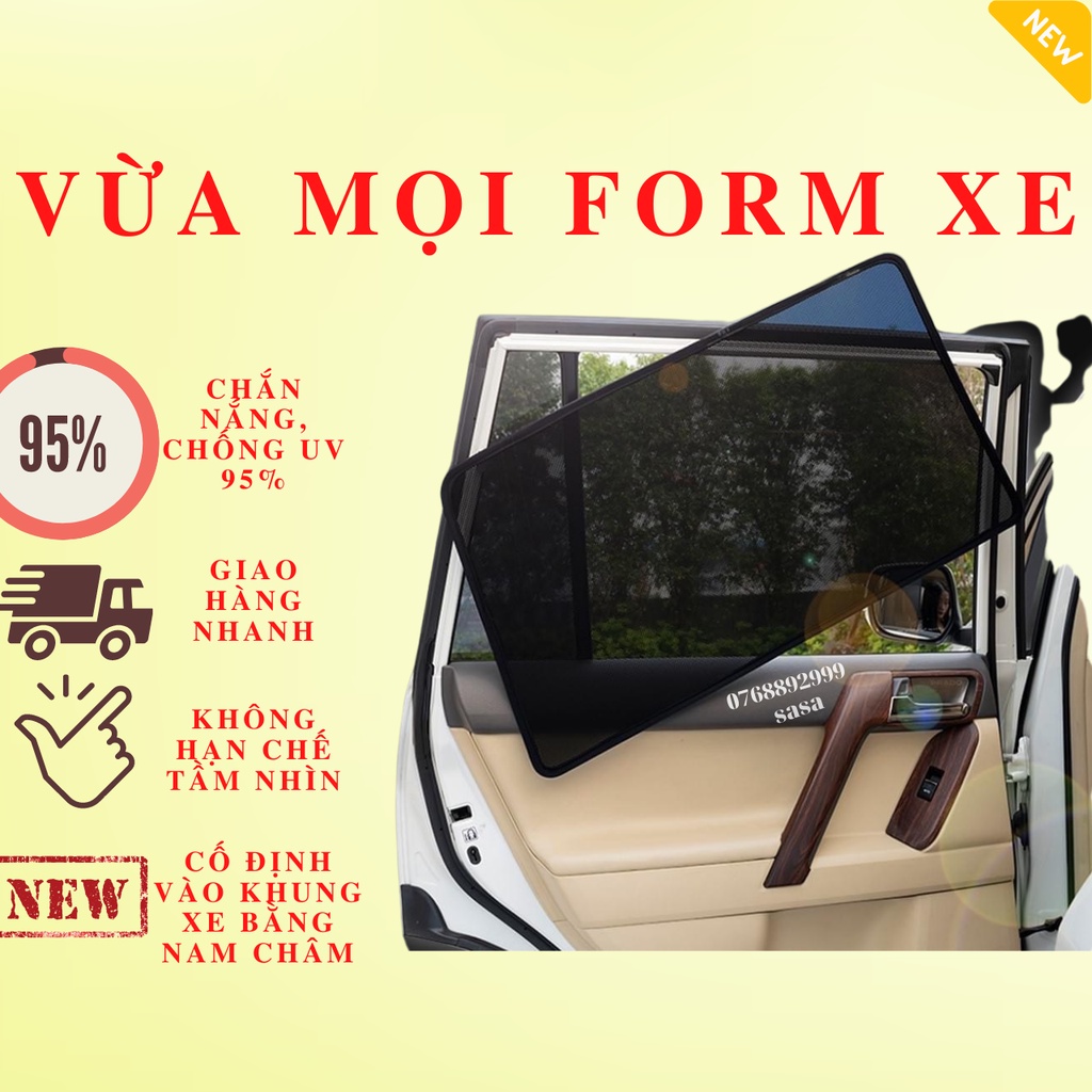 [Mã LIFEAUMAY giảm 10% tối đa 30k đơn 150k] Chắn nắng ô tô vừa với tất cả dòng xe có sẵn nam châm hút