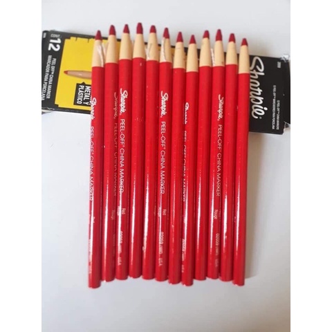 Bút chì đá Sharpie kẻ mày sợi trong phun xăm màu đỏ đen, chì vẽ mày điêu khắc