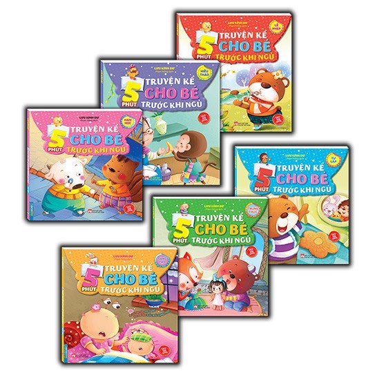 Sách - Combo 5 phút truyện kể cho bé trước khi ngủ (trọn bộ 6 cuốn)