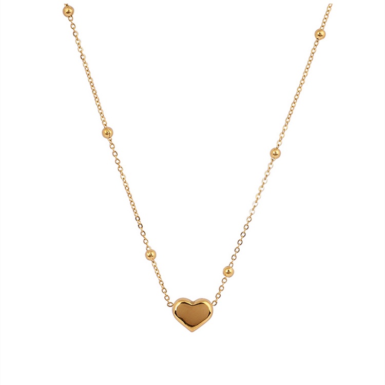 Vòng cổ Mạ Vàng 18K Mặt Hình Trái Tim
