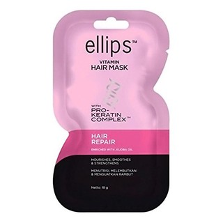 Kem ủ tóc Ellips phục hồi hư tổn -Hair repair gói 18g