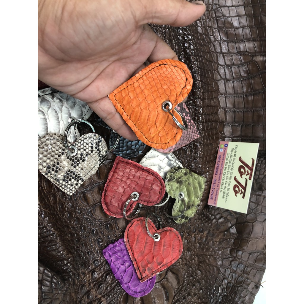 Rẻ Vô Địch - Móc khoá da trăn Thật 100%