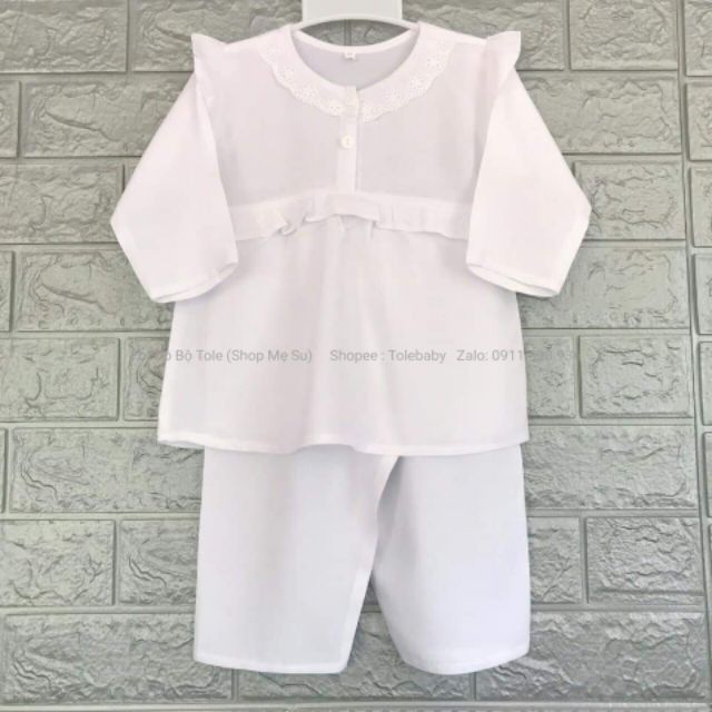 Đồ bộ tole bé gái quần dài áo cài nút 20-26kg | BigBuy360 - bigbuy360.vn