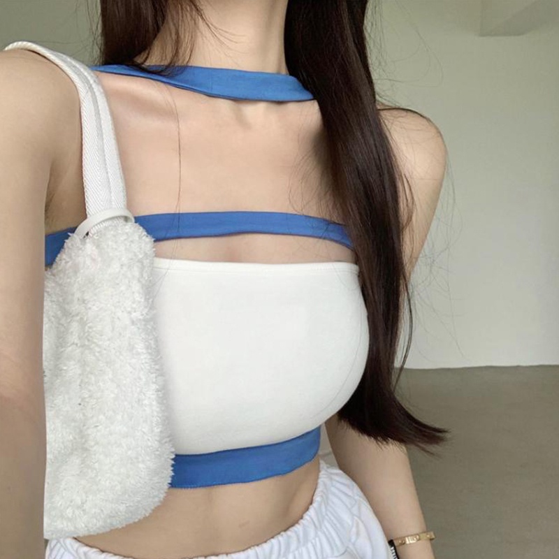 Áo Cổ Thuyền Màu Sắc Tương Phản Thời Trang Cho Nữ