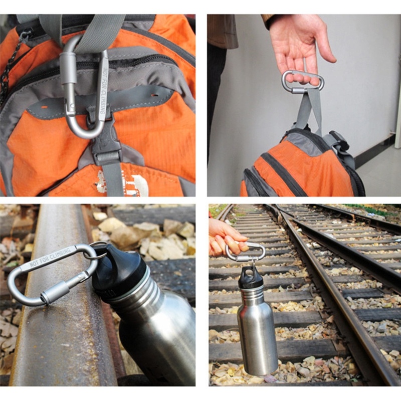 Qq * Kẹp Khóa Chữ d Chuyên Dụng Cho Leo Núi Ngoài Trời Cho Nam Và Nữ