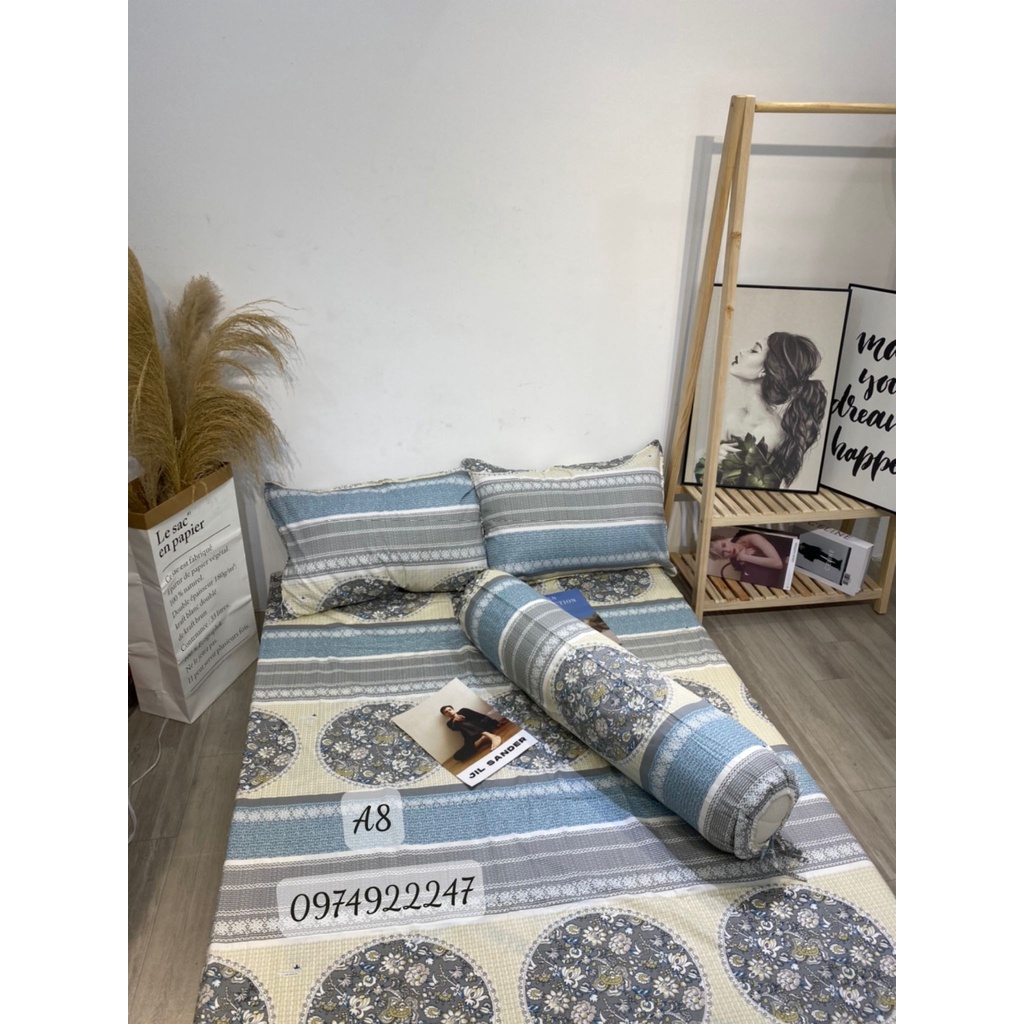 Ga giường Cotton 100% Thắng Lợi chính hãng IN LOGO THẮNG LỢI, không xù lông, không phai màu, nệm (15-20p)