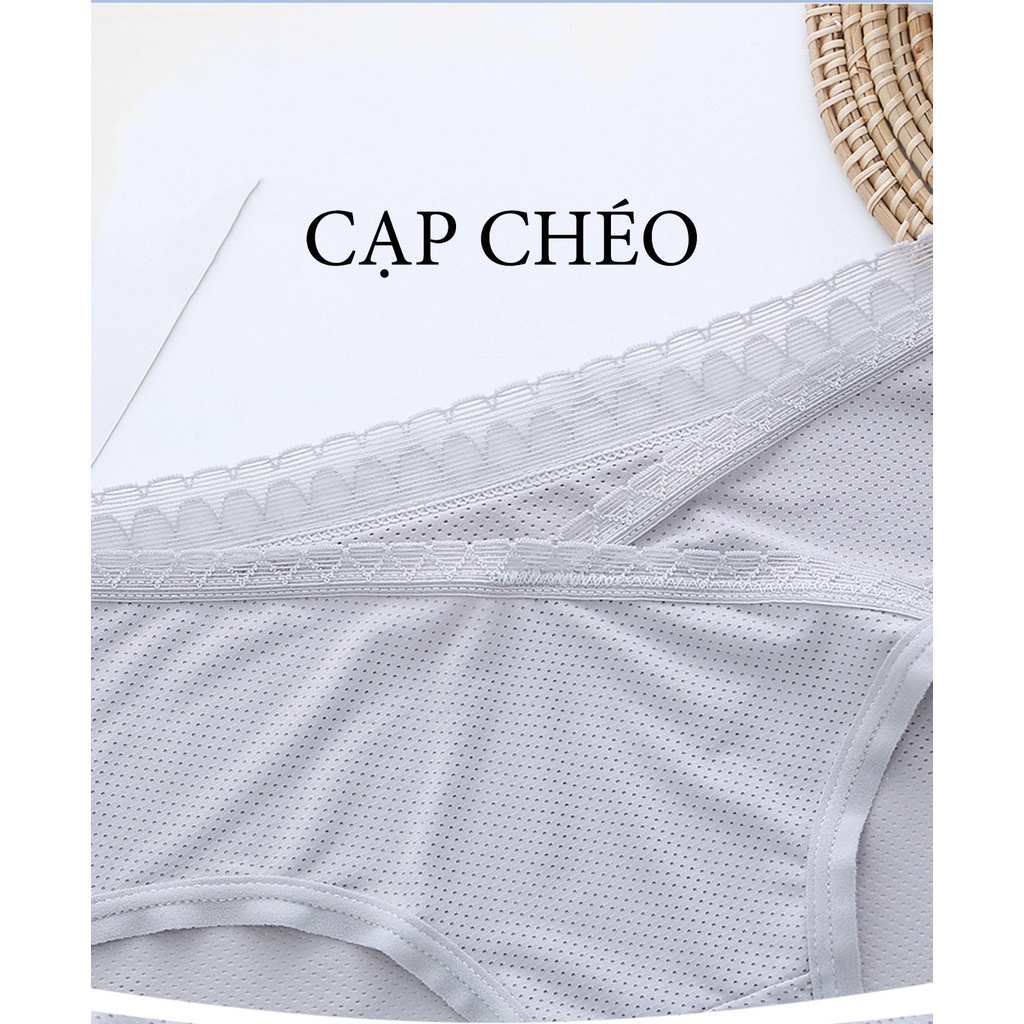 Quần Lót Bầu Cạp Chéo Su Lụa Siêu Mát Cho Thời Kì Mang Thai Và Sau Sinh, Mịn Mát Thoáng Khí, Bigsize, Phom To