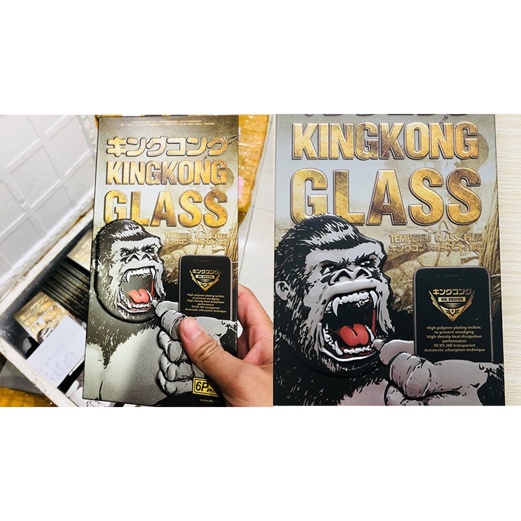 Siêu Kính Cường Lực KingKong IPhone 6/ 6 Plus/ 7/ 7Plus/ 8/ 8Plus X/ XS/ XS Max/ 11/ 11 Pro Max Full màn hình siêu cứng