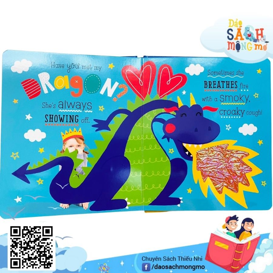 Đồ Chơi Tương Tác Với giấy, vải, kim tuyến... Bé Đã Từ Thấy 1 Chú Rồng Have You Met My Pet Dragon