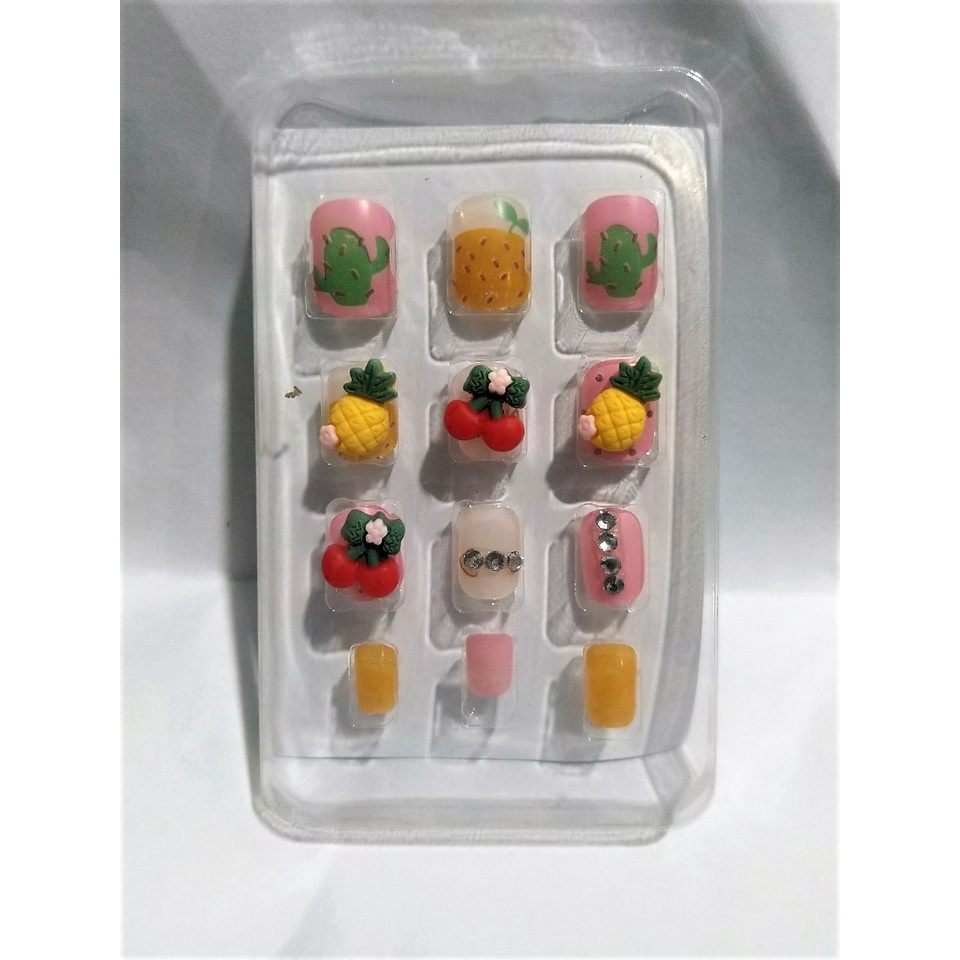 HÀNG MỚI VỀ - Bộ Dán Móng Tay Nổi 3D Cho Bé Gái Xinh Xắn - Ngộ Ngĩnh - Đáng Yêu