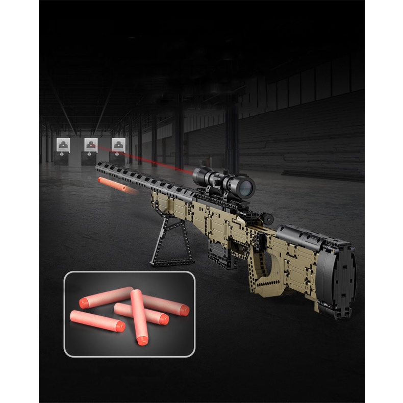 Đồ Chơi Lắp Ráp Kiểu LEGO PUBG Mô Hình Sniper Rifle Mô Hình AWM CaDA C81053 Với 978 Mảnh Ghép