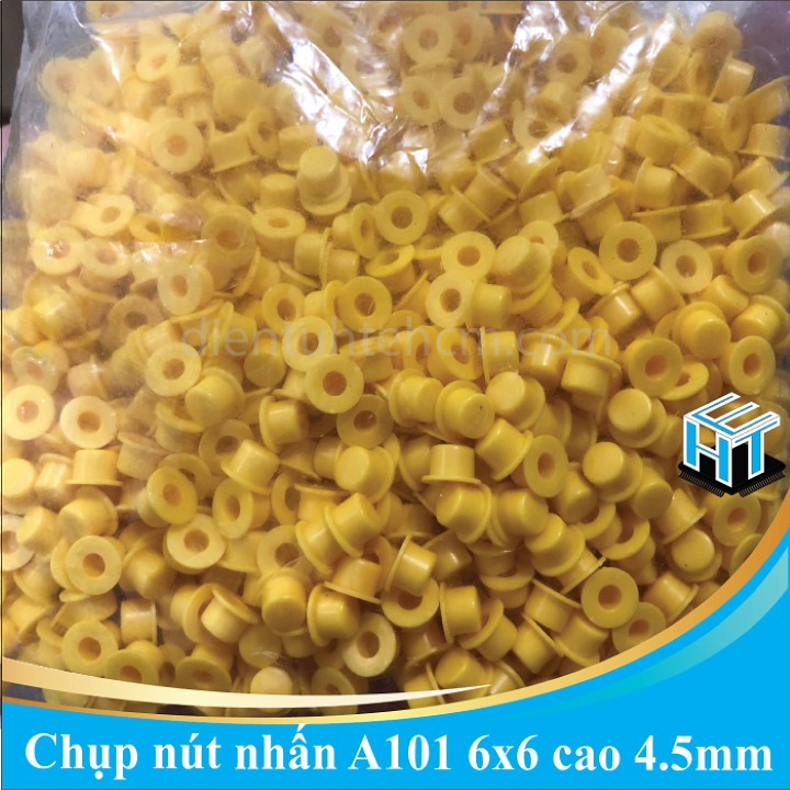 COMBO 50 CÁI Chụp nút nhấn A101 6x6 cao 4.5mm