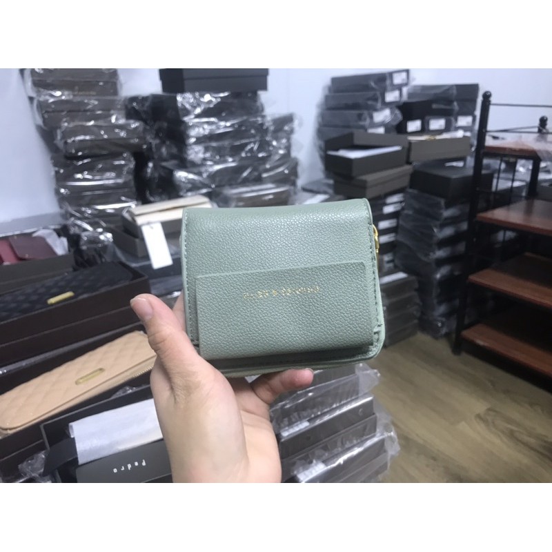 Ví Nữ CNK Có Hộp Front Flap Zip-Around Mini Wallet