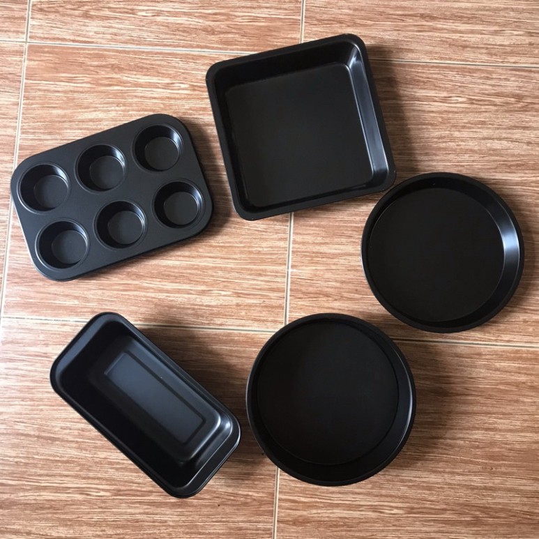 Set 5 Khuôn Làm Bánh , Nướng Bánh Chống Dính