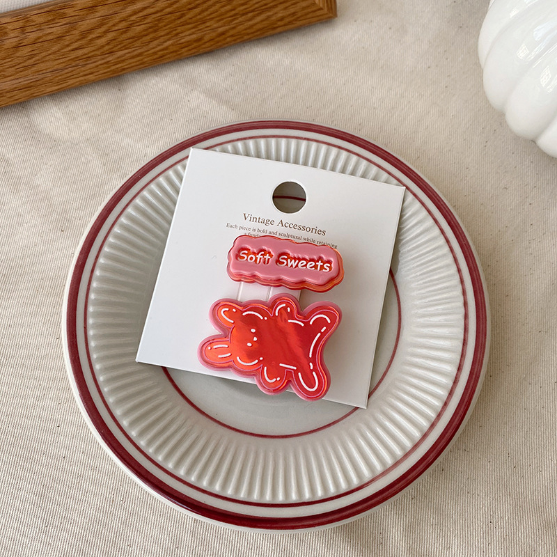 Kẹp tóc một bên giữ tóc con hình động vật nhỏ đơn giản dễ thương phong cách Hàn Quốc thời trang