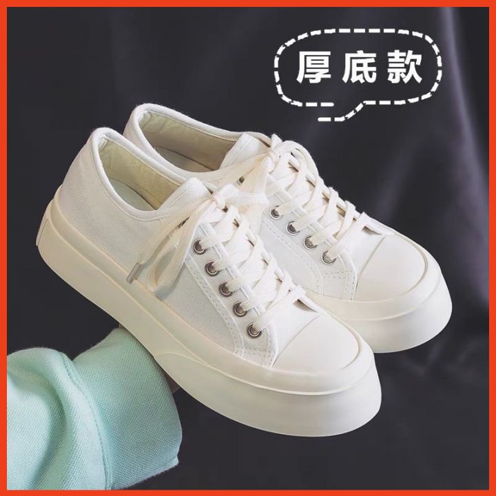 Giày Sneaker Nữ Giày Thể Thao Cột Dây Đế Cao | BigBuy360 - bigbuy360.vn