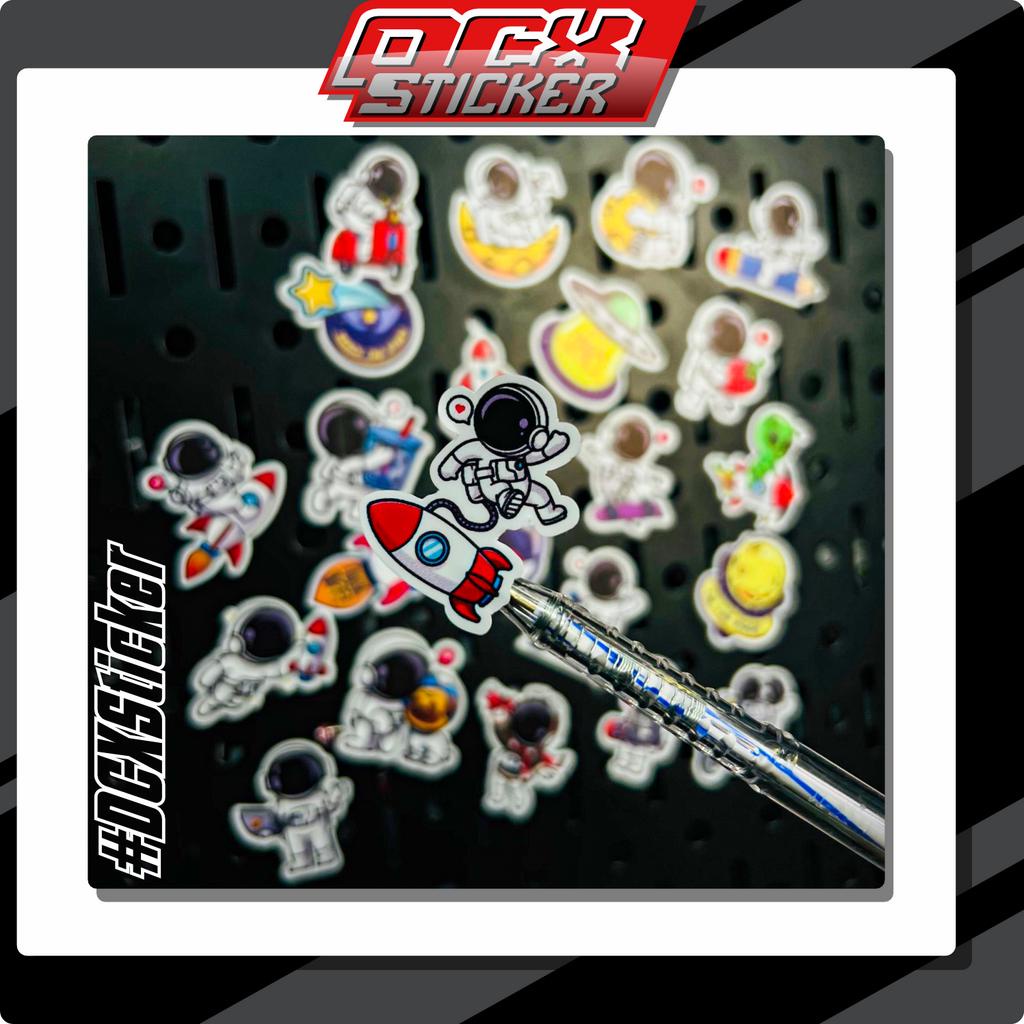 STICKER CUTE ASTRONAUT - PHI HÀNH GIA | Hình Dán Phi Hành Gia Dán Mũ Bảo Hiểm, Điện Thoại, Laptop, Bình Nước, Xe|STK-014