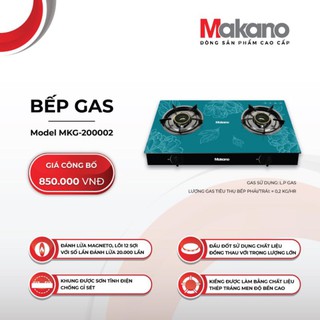 Bếp gas đôi Makano MKG-200002