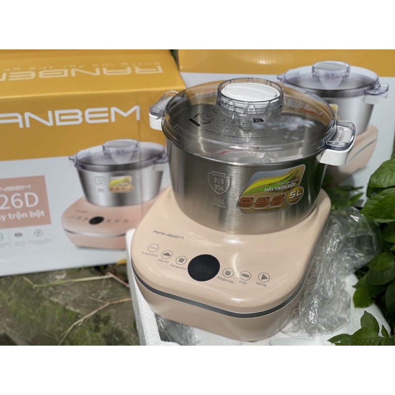 Máy nhào bột, trộn bột tự động Ranbem 5L chính hãng