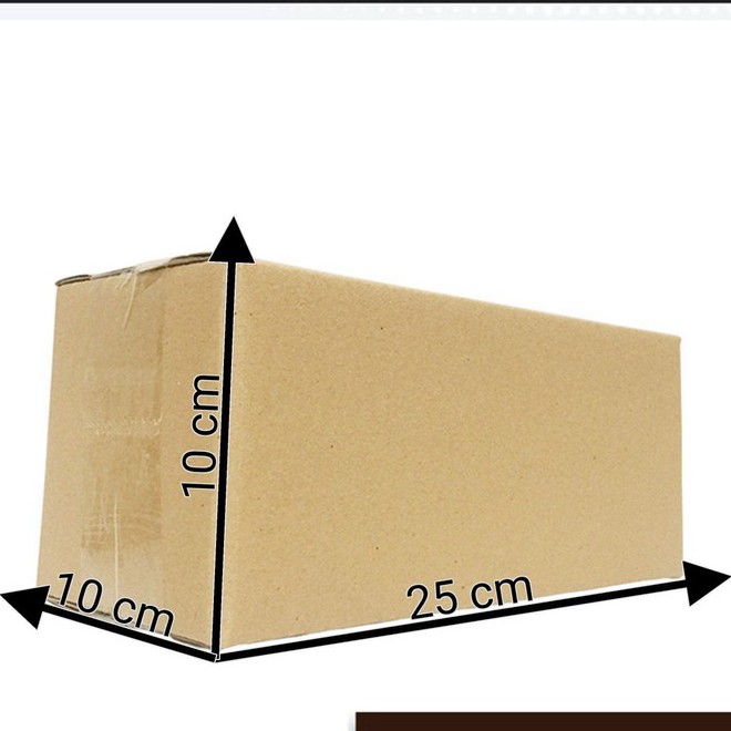 Thùng Các Tông 25x10x10 ♥️ FREESHIP ♥️ Giảm 10K Khi Nhập  1 Thùng Các Tông