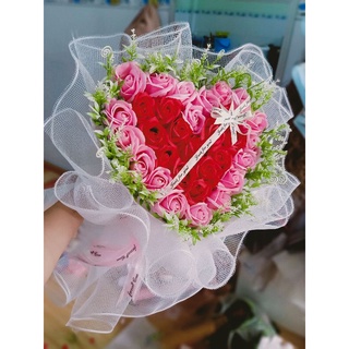 bó sáp hơn 30 bông