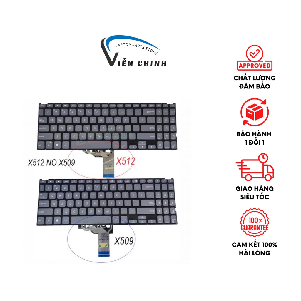 Bàn phím laptop Asus VivoBook X509 X509FA X509F X509FJ X509UA X509MA X509JA