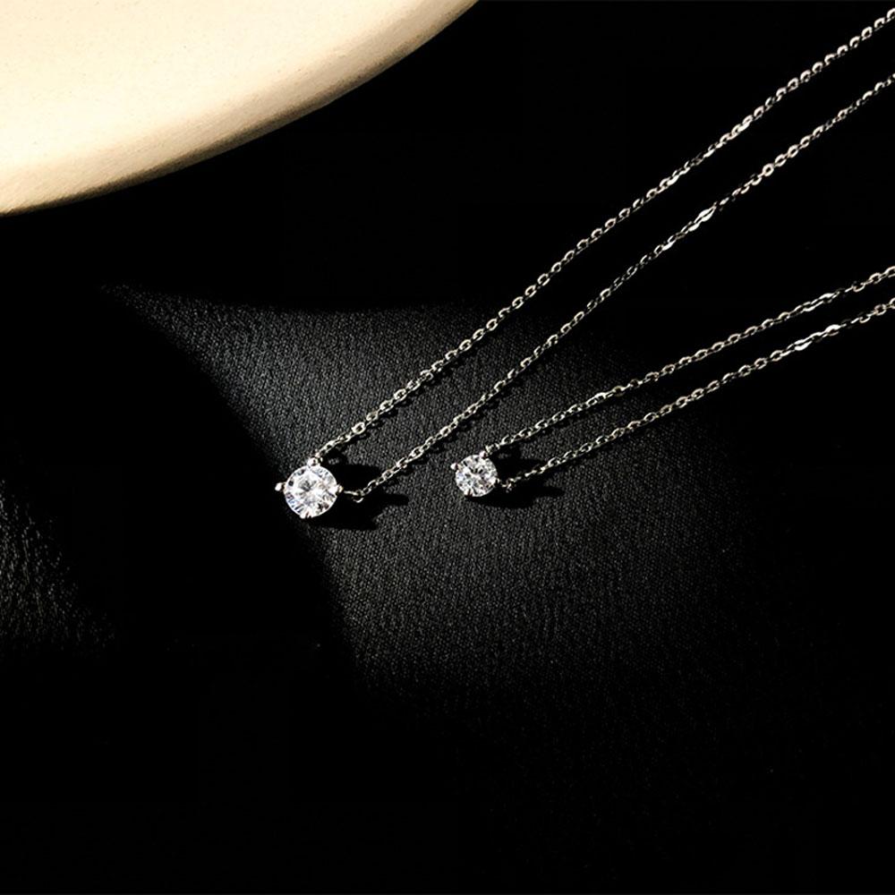 Dây Chuyền Mặt Hình Học Đính Đá Zircon Thời Trang Cho Nữ