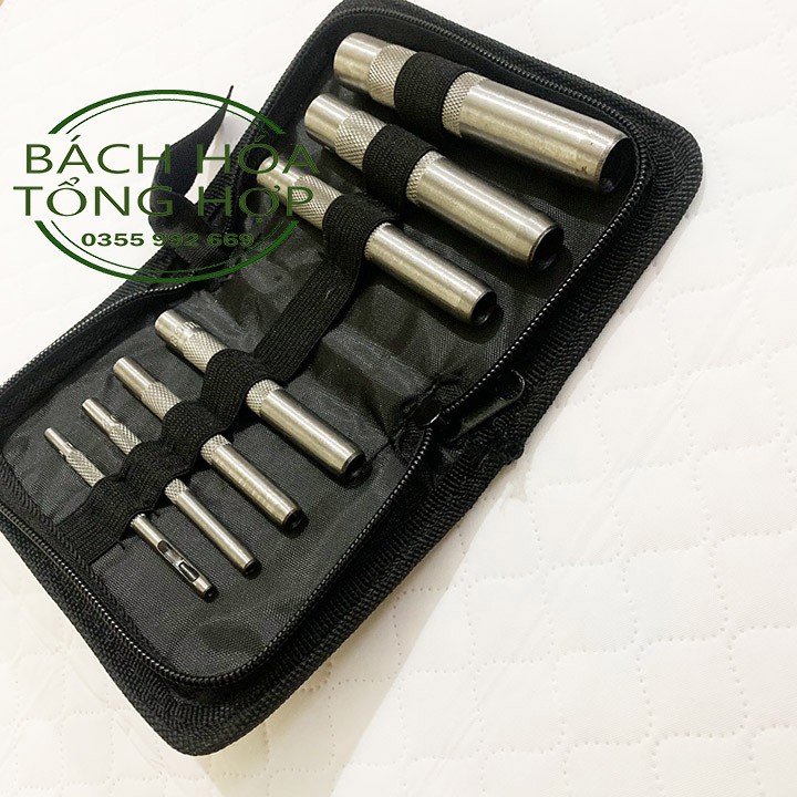 Đục lỗ bộ đục lỗ tròn 7 chi tiết 3-15mm cao cấp Đục đa năng