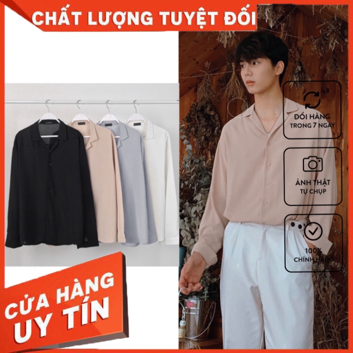 Áo sơ mi nam nữ Pijama City Cycle - Áo sơ mi cổ vest Unisex dài tay Local Brand - Hàng nhập khẩu