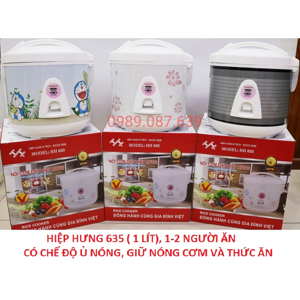 Nồi Cơm Điện Nhập Khẩu, Hiệp Hưng Cao Cấp Dung Tích 1L, 1.2L và 1.8L, Bảo Hành 12 Tháng