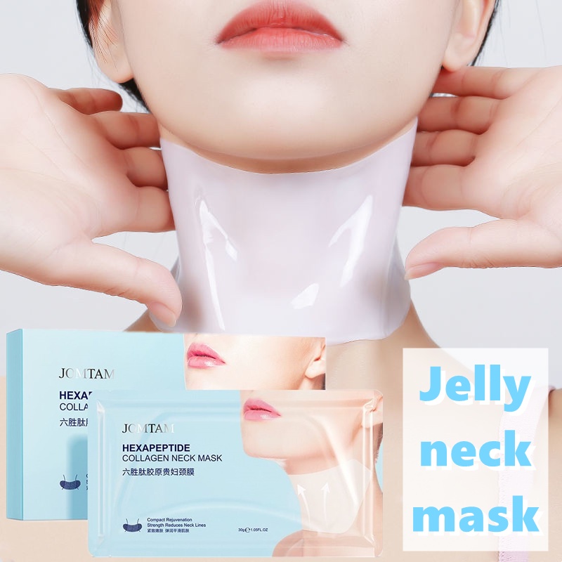 Mặt Nạ Cổ Hexapeptide collagen Giảm Nếp Nhăn Làm Săn Chắc Và Sáng Da